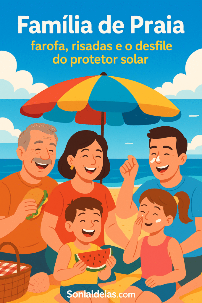 Nada mais divertido que um domingo com a família de praia.