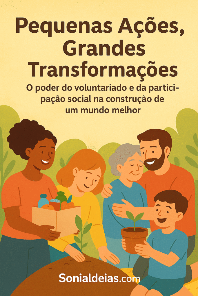 O verdadeiro poder do voluntariado está no impacto silencioso das pequenas ações