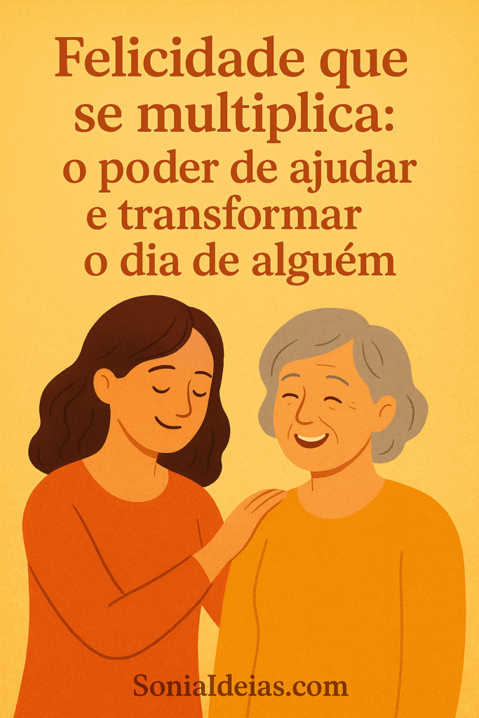 Ser feliz é bom, mas fazer alguém sorrir é ainda melhor.