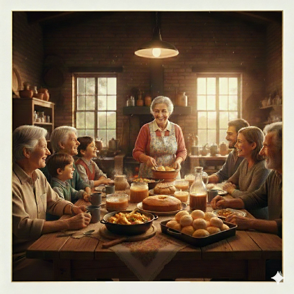 O domingo passado com a família do interior mineiro é a definição do equilíbrio perfeito. É uma receita inesquecível de calor humano, comida inigualável e aquele humor leve que, de tão bom, faz bem para a alma e recarrega a gente para a semana.