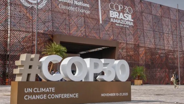 A COP30, conferência climática da ONU sediada em Belém (PA)