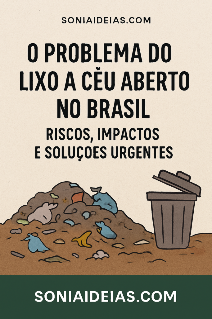 O descarte de lixo a céu aberto é um dos problemas ambientais e de saúde pública mais graves do Brasil. Mesmo com leis específicas, prazos definidos e punições previstas, milhares de municípios ainda utilizam lixões como destino final dos resíduos urbanos.