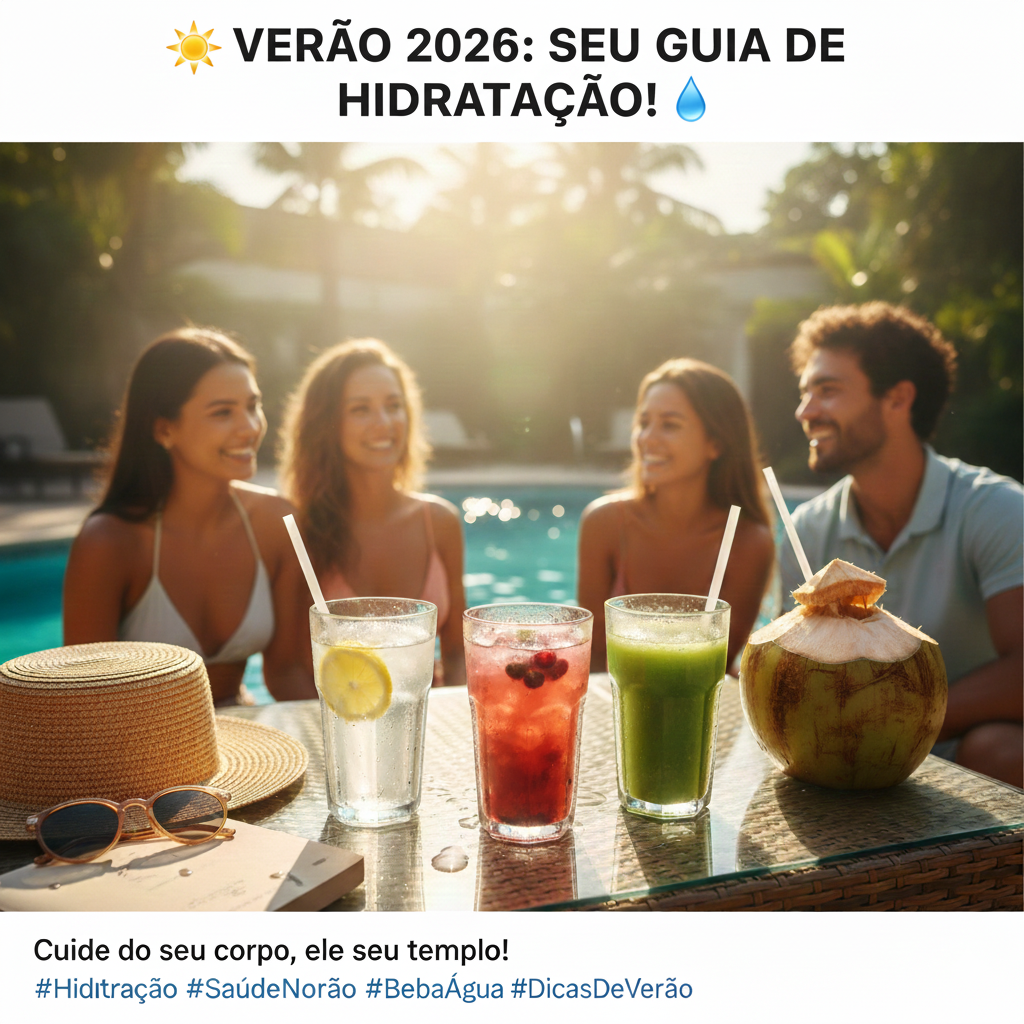 Entenda a importância de se hidratar no verão, os riscos da desidratação e descubra frutas, água de coco e sucos naturais