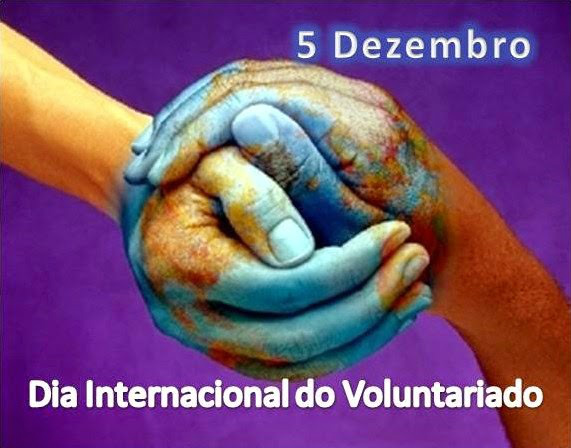 Dia Internacional do Voluntariado, celebrado em 5 de dezembro,