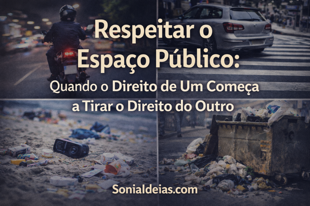 Entenda por que Respeitar o Espaço Público é essencial, os impactos do desrespeito urbano, o papel das autoridades, o cidadão pode ajudar.