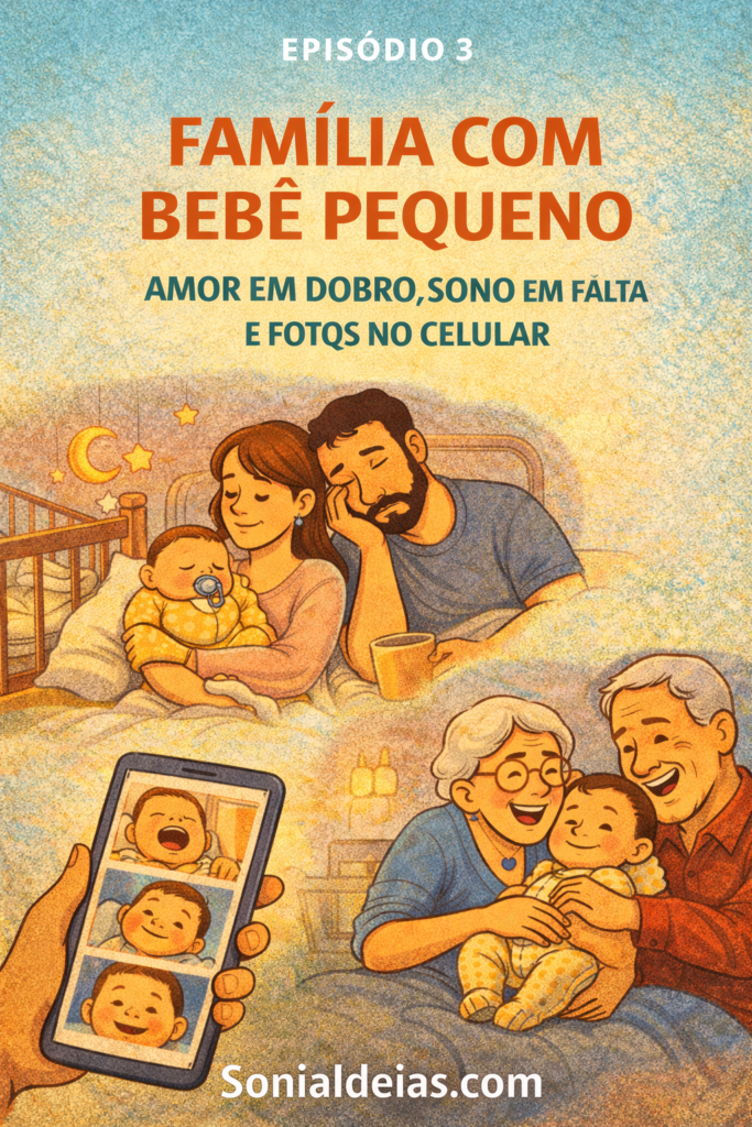 Como é a rotina da família com bebê pequeno? Entre noites sem dormir, chorinhos e muito amor, descubra essa fase intensa e inesquecível.
