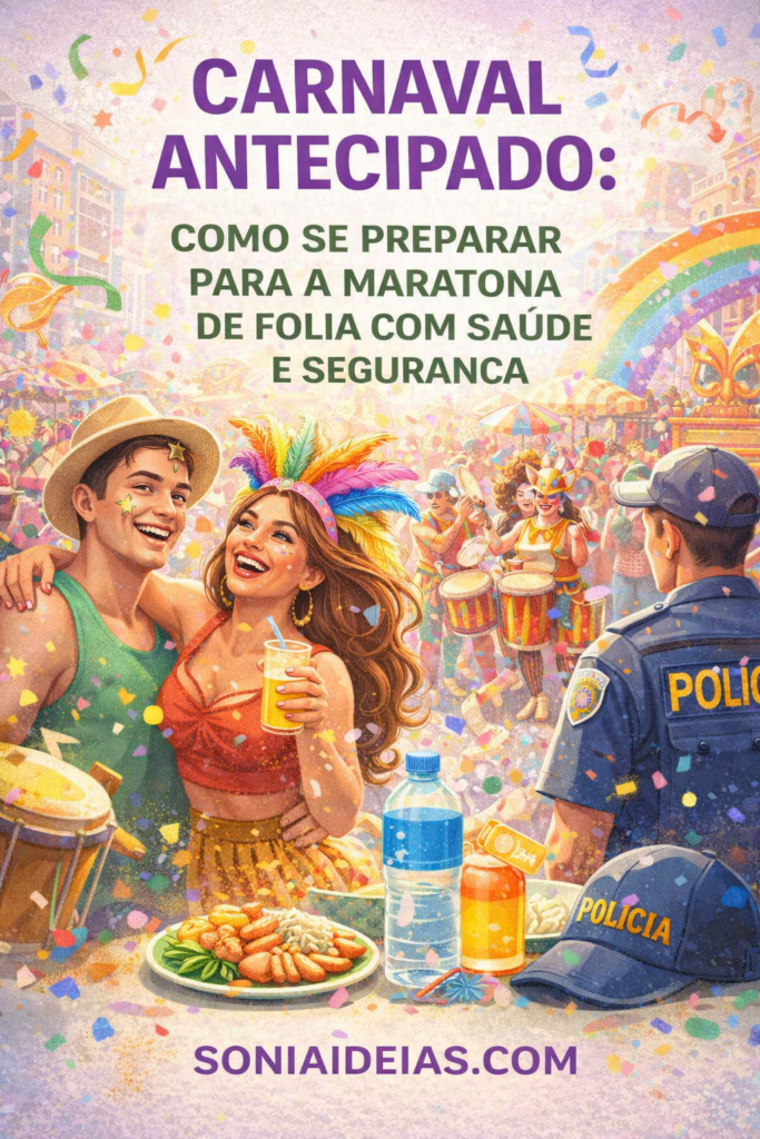 Carnaval antecipado já tomou as ruas de várias cidades do Brasil. Como se preparar para a maratona de folia o que comer, cuidados com a saúde
