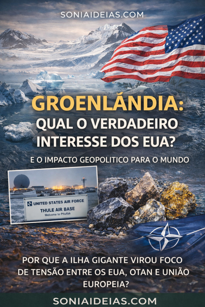 Entenda por que a Groenlândia se tornou estratégica para os EUA, os riscos geopolíticos com a OTAN e o impacto global dessa disputa no Ártico