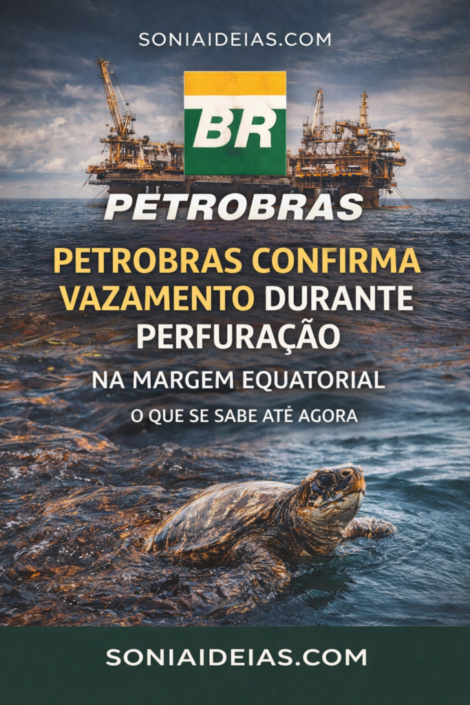 Petrobras confirma vazamento durante perfuração na Margem Equatorial. Onde ocorreu, medidas adotadas e os possíveis impactos ambientais.