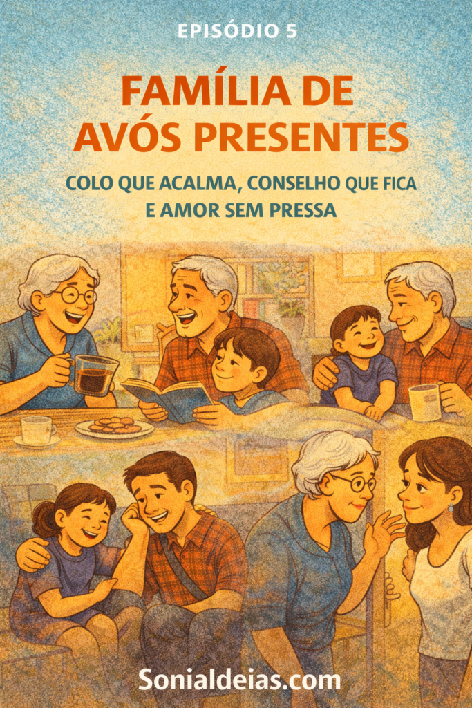 Conheça a importância da família de avós presentes: carinho sem pressa, conselhos certeiros e memórias que atravessam gerações.