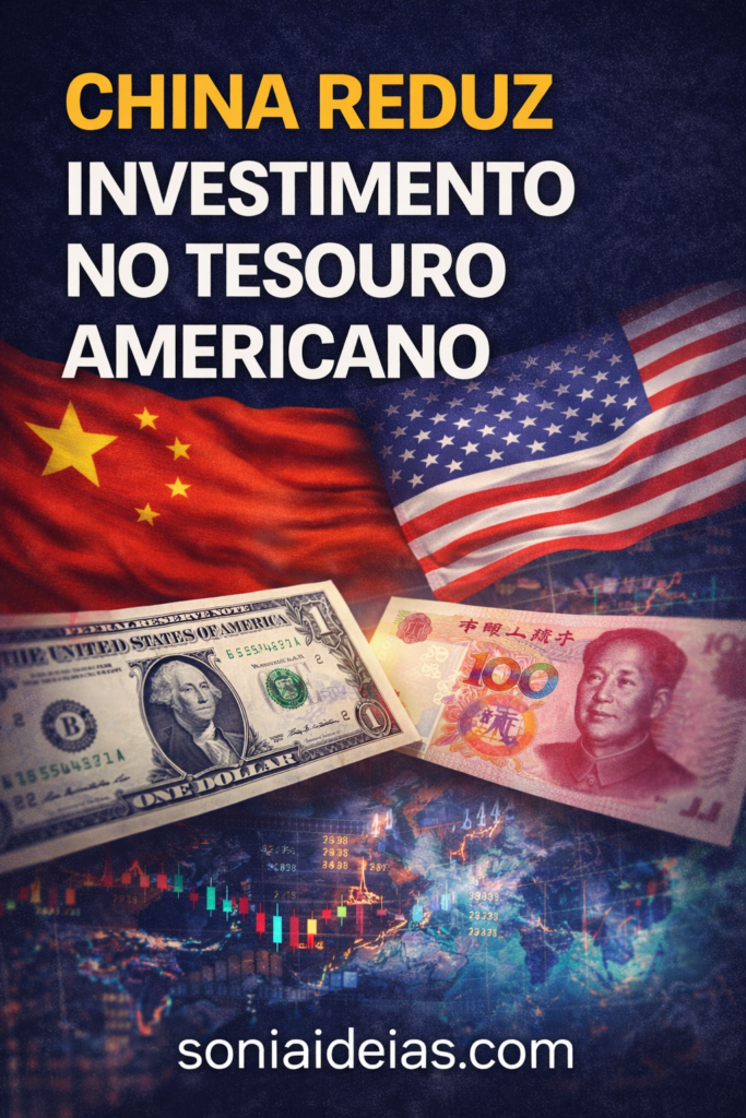 China reduz investimentos no Tesouro Americano e desafia a hegemonia do dólar. Entenda a estratégia do yuan, os impactos globais