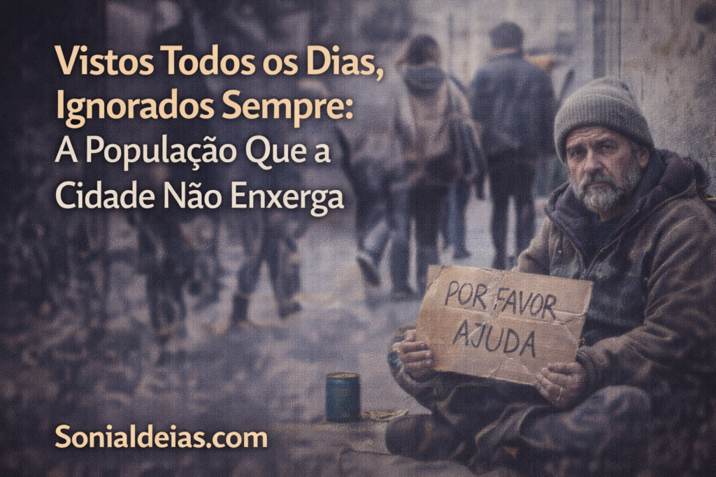 CConheça a realidade da população invisível nas cidades brasileiras, são vistos Todos os Dias e Ignorados Sempre e entenda como a indiferença