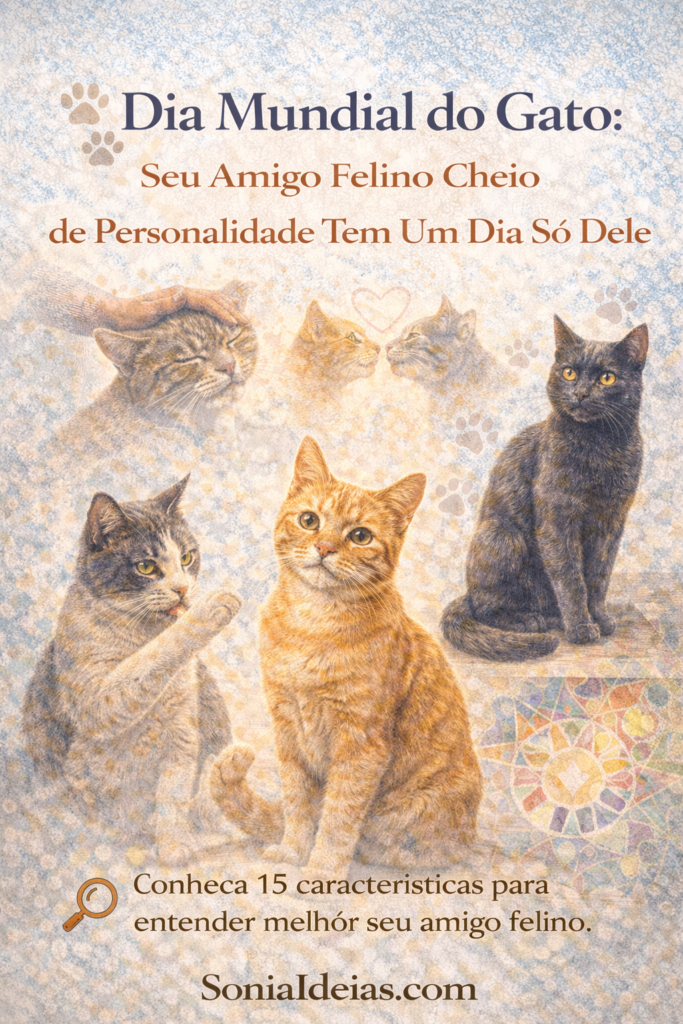 No Dia Mundial do Gato, descubra 15 características surpreendentes dos felinos e entenda melhor a personalidade do seu amigo de quatro patas.