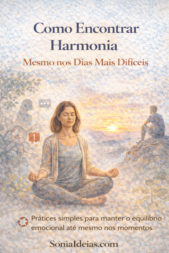 Descubra como encontrar harmonia mesmo nos dias mais difíceis com práticas simples que ajudam a manter equilíbrio emocional e clareza mental.