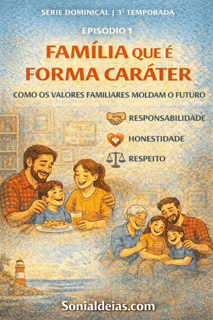 Descubra como a família que forma caráter constrói valores sólidos, fortalece princípios e prepara filhos para um futuro íntegro