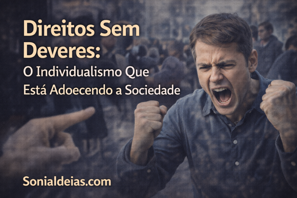 Entenda como o individualismo extremo e a ideia de direitos sem deveres estão afetando a convivência social, a saúde mental e a cidadaniaEntenda como o individualismo extremo e a ideia de direitos sem deveres estão afetando a convivência social, a saúde mental e a cidadania