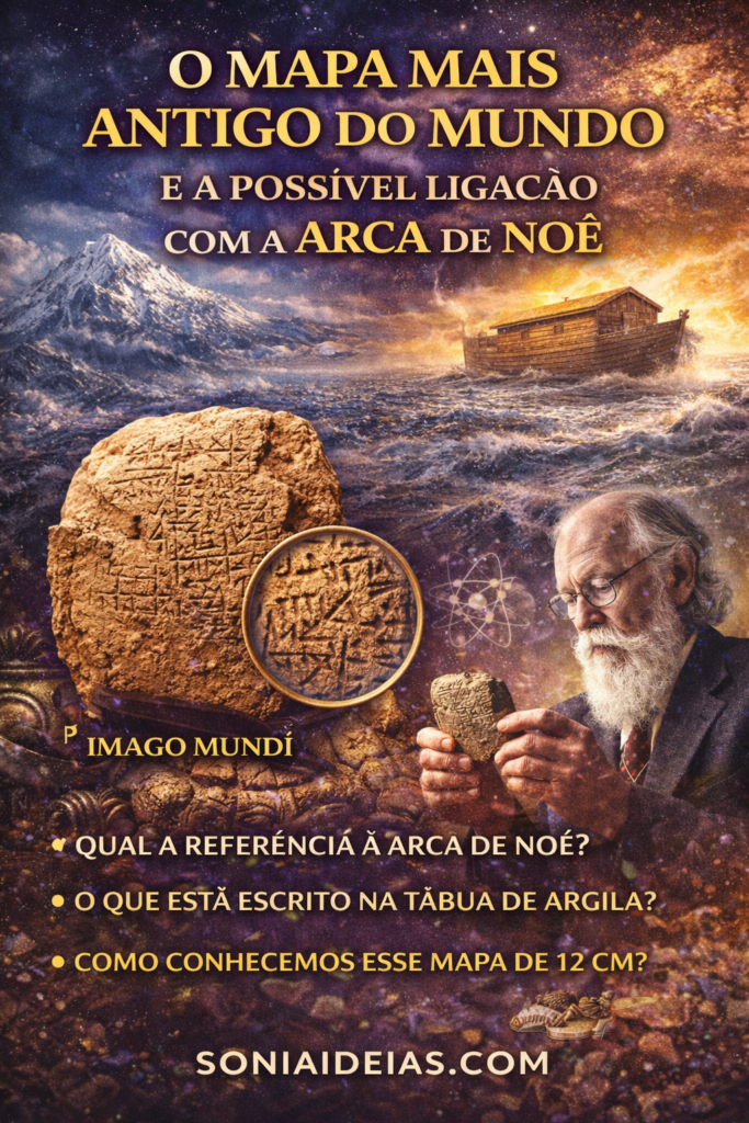 Descubra o Imago Mundi, o mapa mais antigo do mundo, e sua possível ligação com a Arca de Noé e o relato do Dilúvio bíblico.