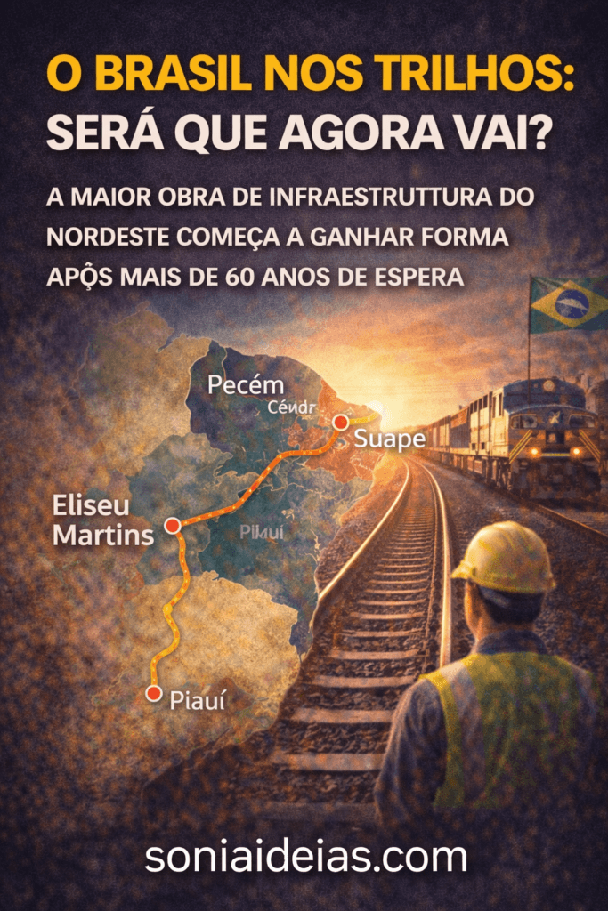 O Brasil Nos Trilhos. A Ferrovia Transnordestina pode transformar a logística do Nordeste. Entenda o investimento bilionário, impactos