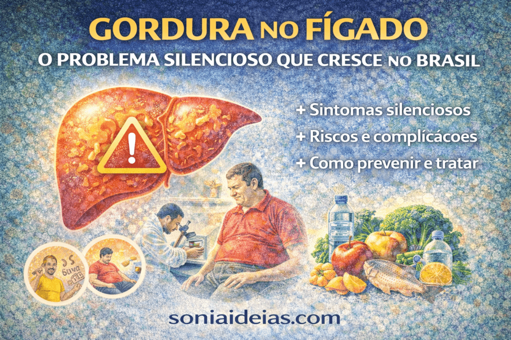 Saiba o que é gordura no fígado, sintomas, riscos e como prevenir essa doença silenciosa que cresce no Brasil.