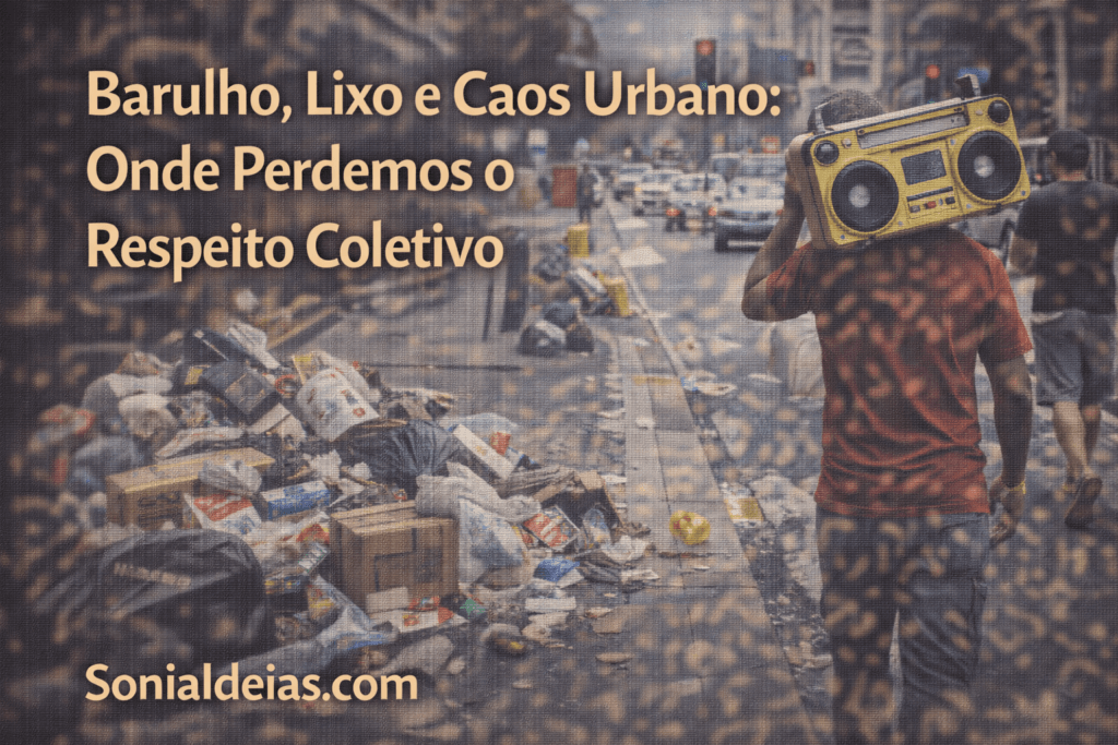 Como o barulho, o lixo e o desrespeito às regras contribuem para o caos urbano e descubra como a cidadania pode transformar a convivência.