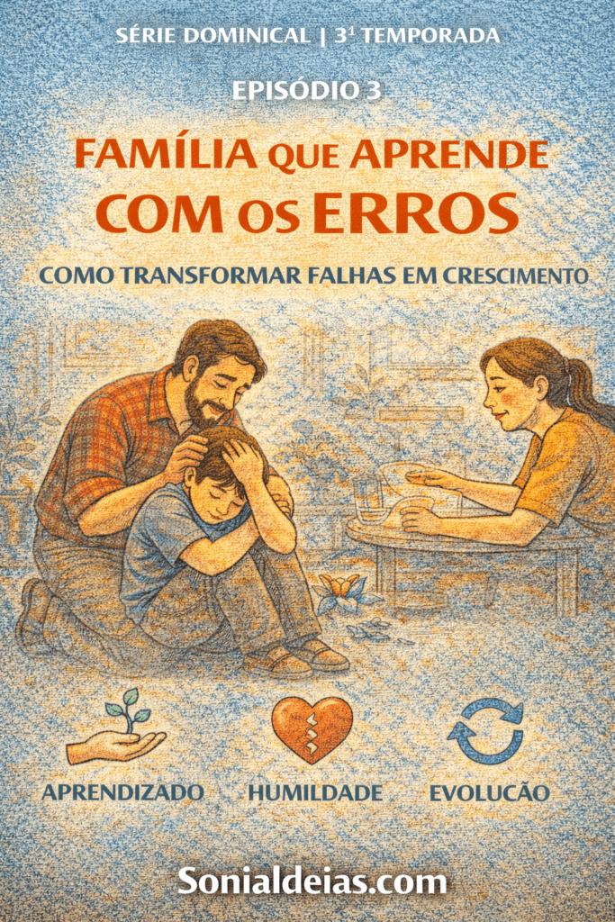 Descubra como a família que aprende com os erros transforma falhas em aprendizado, fortalece valores e desenvolve pessoas mais resilientes.