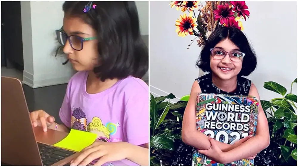Menina de 6 anos entra para o Guinness ao criar jogo educativo sobre alimentação saudável. Conheça a história de Simar Khurana, seus desafios, o apoio da família e o que dizem especialistas sobre sua precocidade na programação.