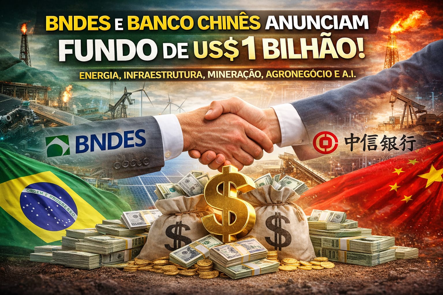 Fundo bilateral Brasil China entre BNDES e Exim Bank pode mudar o cenário financeiro e reduzir o uso do dólar em transações internacionais.