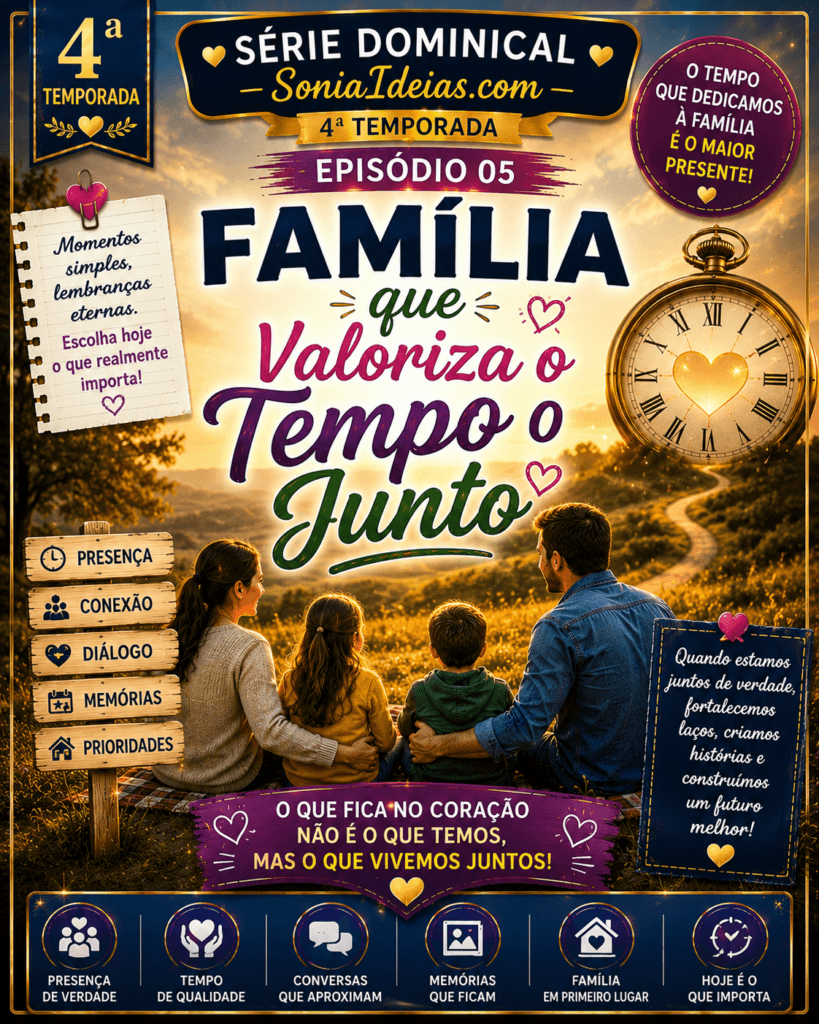 Descubra como a família que valoriza o tempo junto fortalece vínculos, cria memórias e constrói relações mais saudáveis no dia a dia.