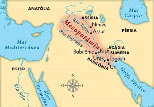 Descubra a história da Mesopotâmia, considerada o berço da civilização. Conheça os sumérios, babilônios, assírios, a escrita cuneiforme e as invenções que mudaram a história da humanidade.