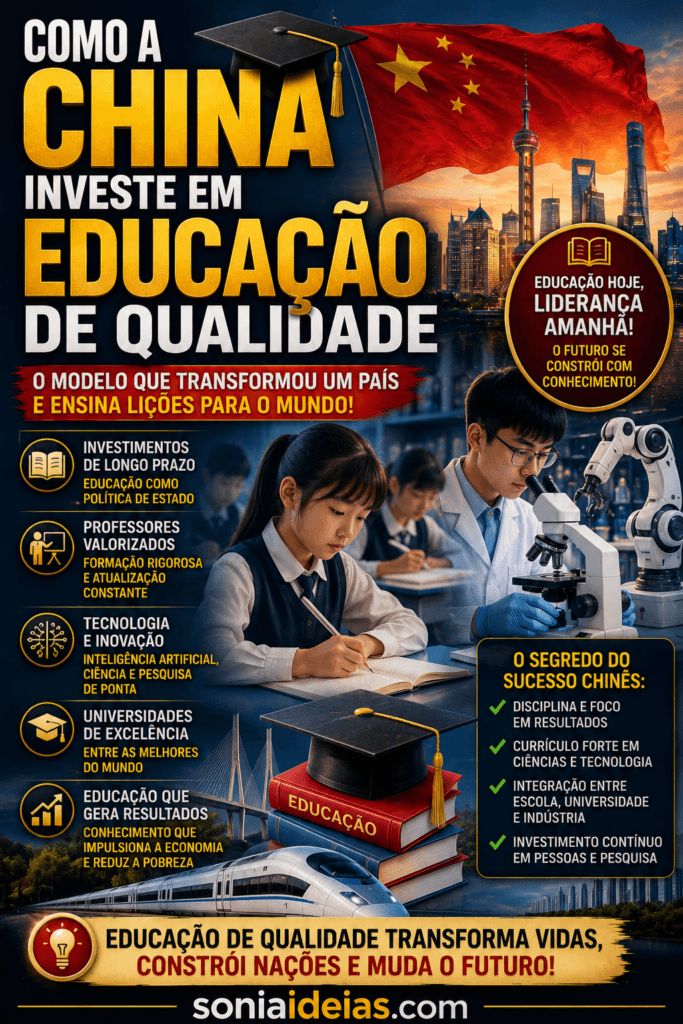 Como a China investe em educação de qualidade? Descubra as estratégias que transformaram o país em uma potência tecnológica, científica e industrial e quais lições podem servir de inspiração para o futuro.
