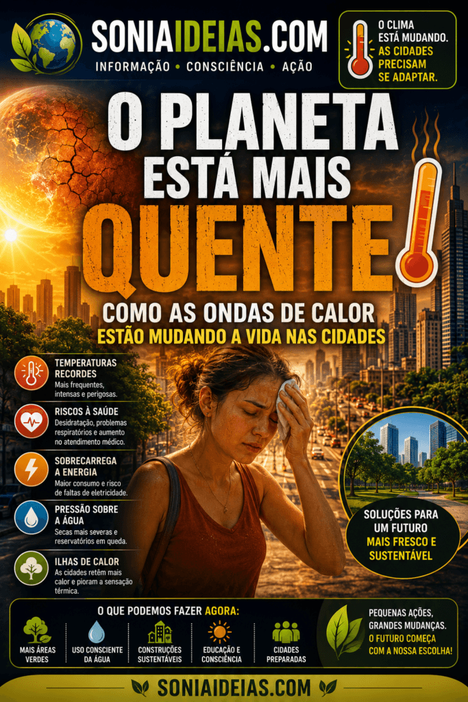 Entenda como as ondas de calor estão transformando a vida nas cidades, seus impactos na saúde, economia e meio ambiente, e quais soluções podem reduzir os efeitos do clima extremo.