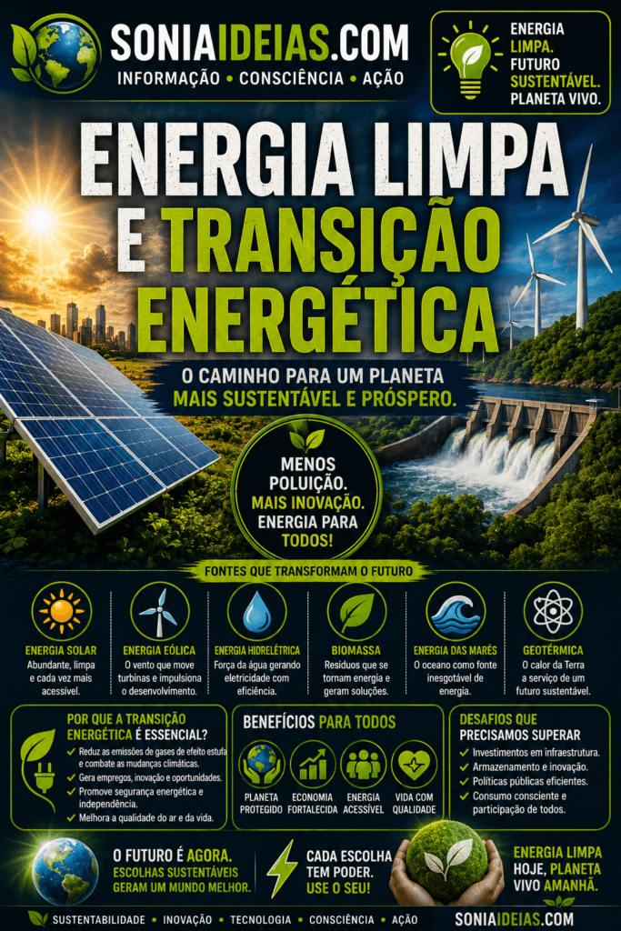 Descubra como a energia limpa e a transição energética estão transformando a economia, reduzindo emissões e preparando um futuro mais sustentável.