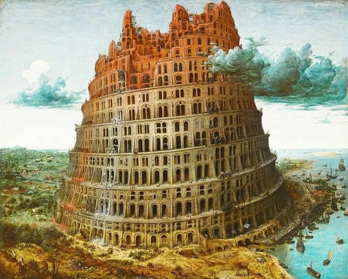 O quadro A Torre de Babel, pintado por Pieter Bruegel, o Velho em 1563