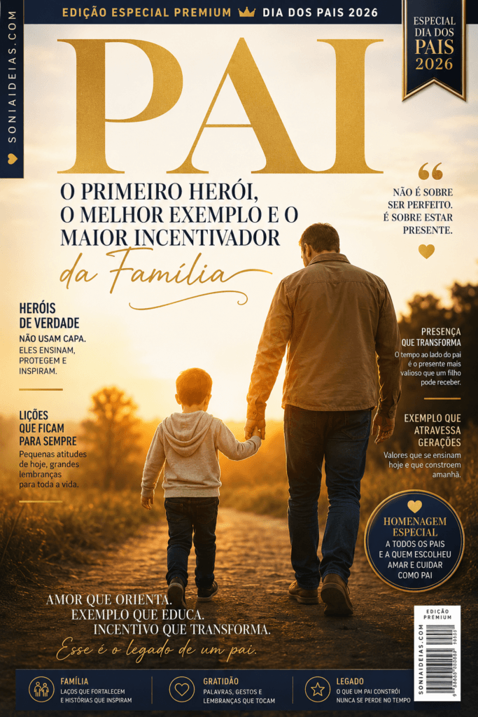 Celebre o Dia dos Pais 2026 com uma homenagem emocionante ao primeiro herói de nossas vidas. Descubra como o amor, o exemplo e a presença de um pai transformam famílias e inspiram gerações.
