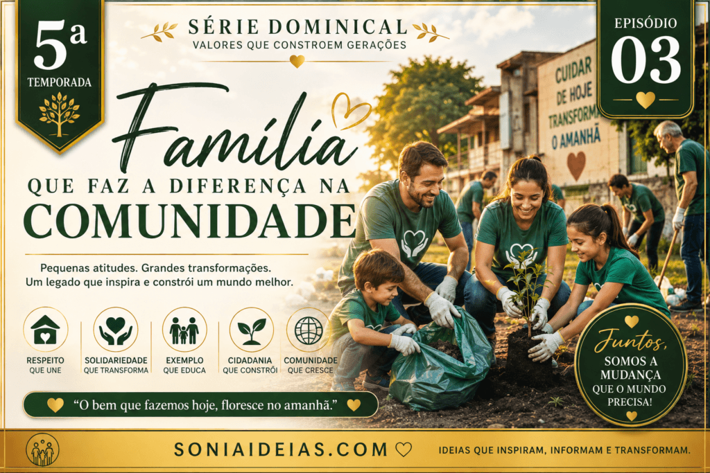 Descubra como uma família que faz a diferença na comunidade pode transformar pequenas atitudes em solidariedade, cidadania e mudanças positivas.
