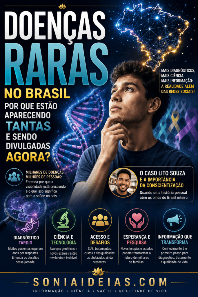 Entenda por que tantas doenças raras estão ganhando visibilidade no Brasil, como são diagnosticadas, os desafios dos pacientes e o papel do SUS.