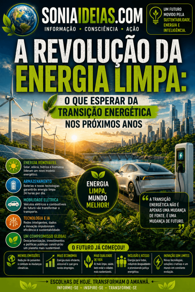 Entenda como a energia limpa está transformando o mundo e o que esperar da transição energética nos próximos anos.