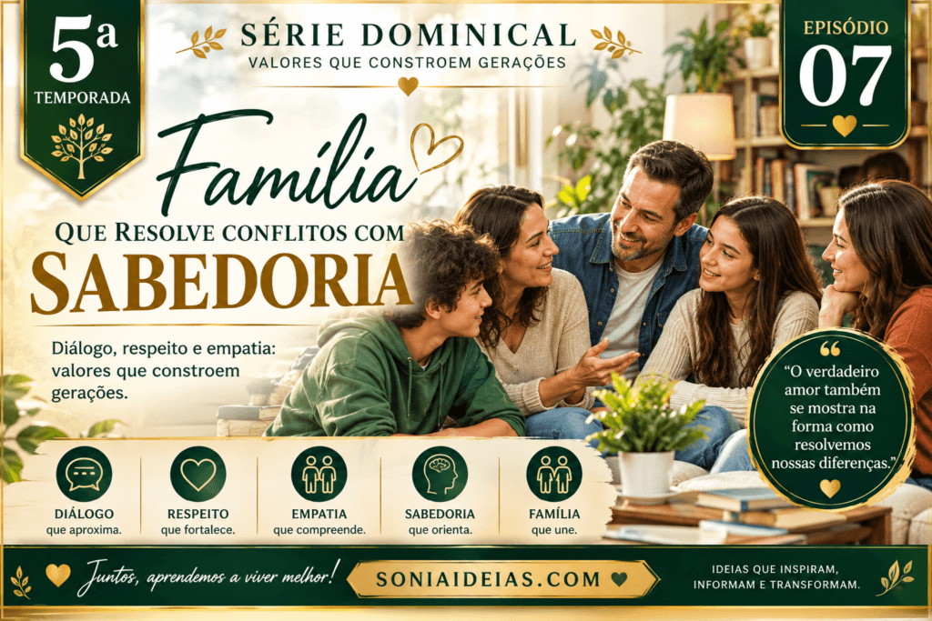 Como uma família que resolve conflitos com sabedoria fortalece os laços, melhora o diálogo e ensina respeito, empatia e união.