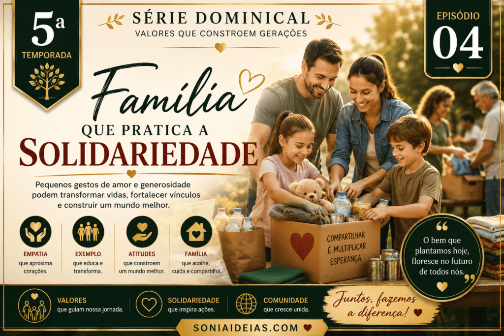 Descubra como uma família que pratica a solidariedade pode ensinar empatia, generosidade e cidadania por meio de pequenas atitudes que transformam vidas.