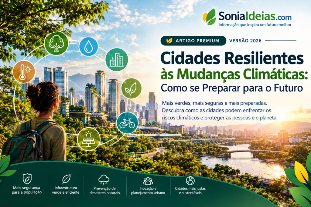 Como cidades resilientes às mudanças climáticas podem enfrentar enchentes, secas e ondas de calor com planejamento e soluções sustentáveis.