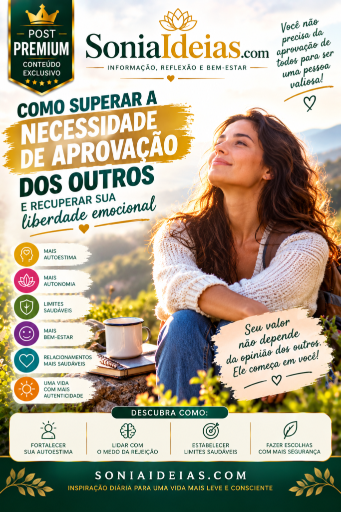 Como superar a necessidade de aprovação dos outros, fortalecer sua autoestima, estabelecer limites saudáveis e viver com mais liberdade