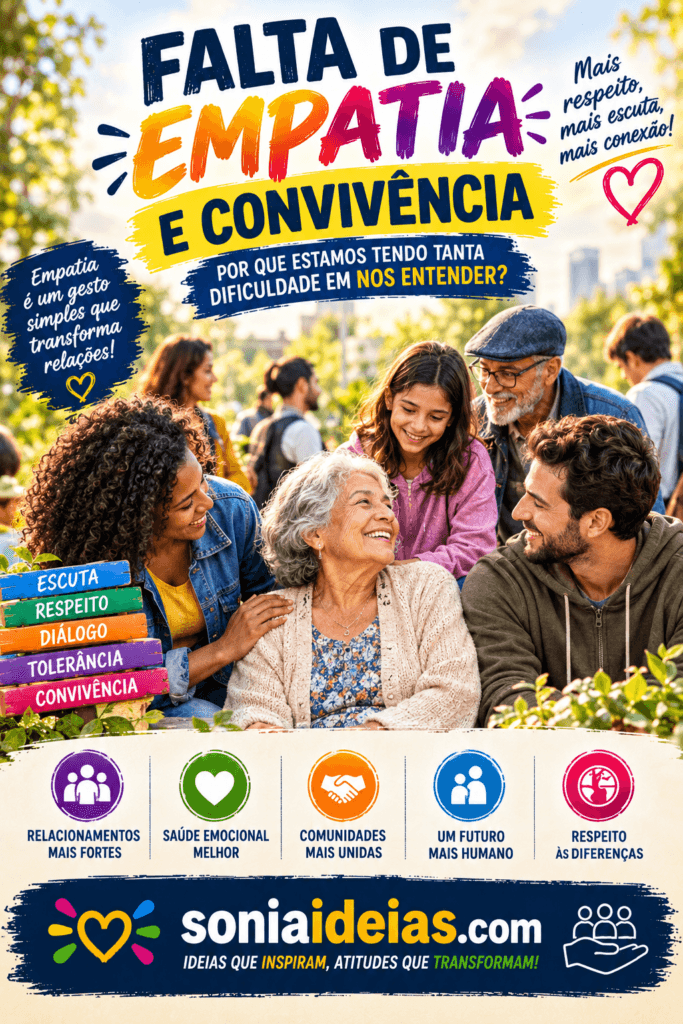 Como a falta de empatia prejudica a convivência e descubra atitudes práticas para fortalecer o respeito, o diálogo e as relações humanas.
