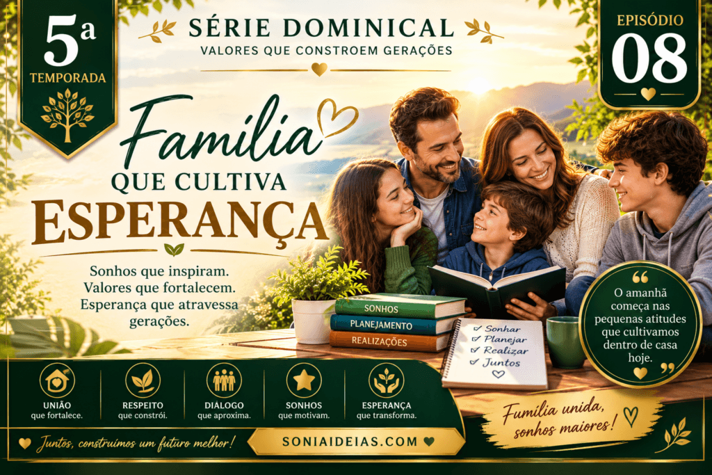 Descubra como uma família que cultiva esperança fortalece vínculos, enfrenta desafios, incentiva sonhos e ensina a acreditar em novos começos.