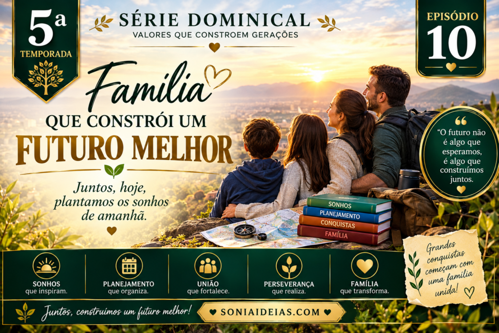 Como uma família que ilumina o futuro transforma vidas com amor, diálogo, educação, respeito e atitudes que inspiram as próximas gerações.