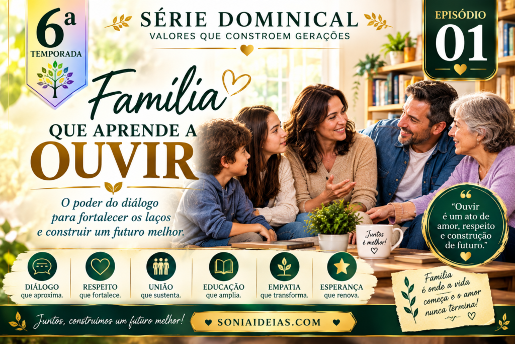 Como uma família que aprende a ouvir fortalece o diálogo, resolve conflitos com respeito e constrói vínculos afetivos mais saudáveis