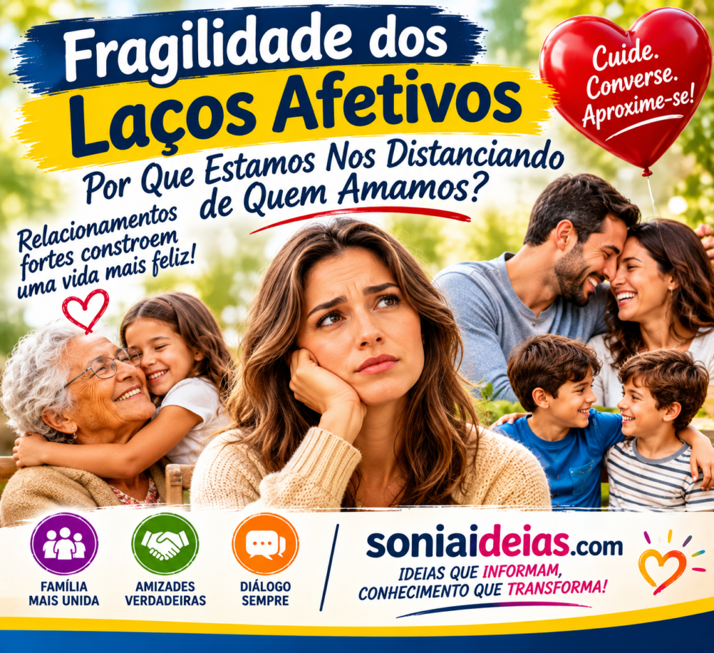 Entenda por que os laços afetivos estão mais frágeis e descubra como fortalecer relações, melhorar o diálogo e preservar conexões humanas.