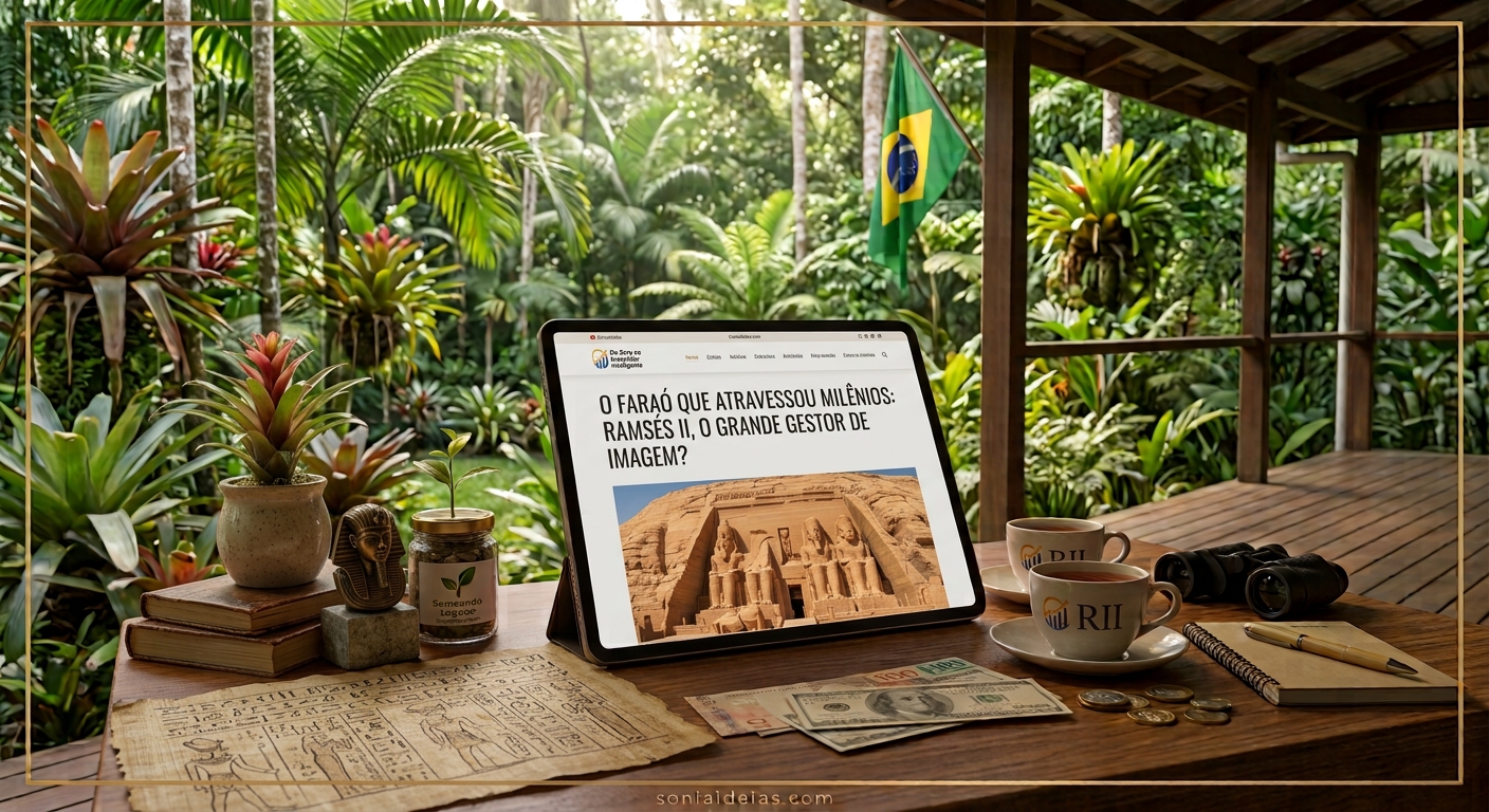 Conheça Ramsés II, o grande faraó do Egito Antigo. Descubra sua história, a Batalha de Kadesh, Abu Simbel e seu legado milenar.