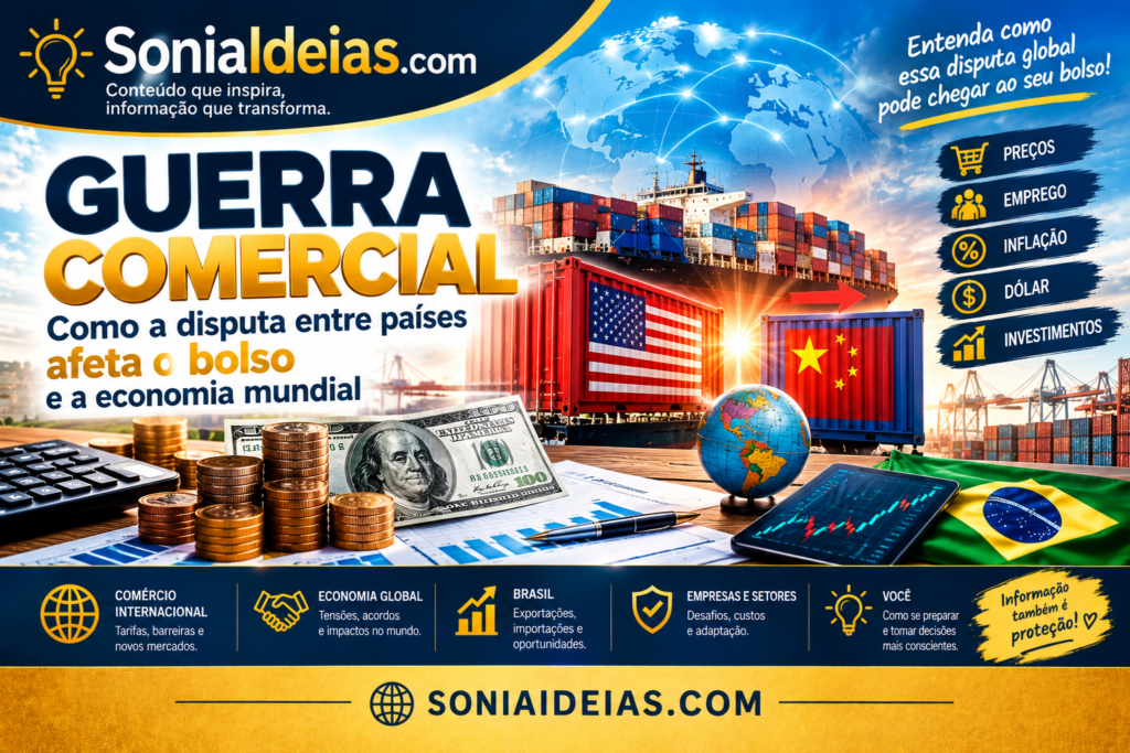Entenda o que é guerra comercial, por que países impõem tarifas e como essas disputas afetam preços, empregos, inflação, dólar
